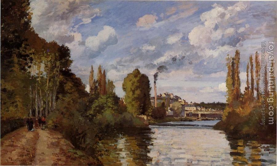 Camille Pissarro : Riverbanks in Pontoise